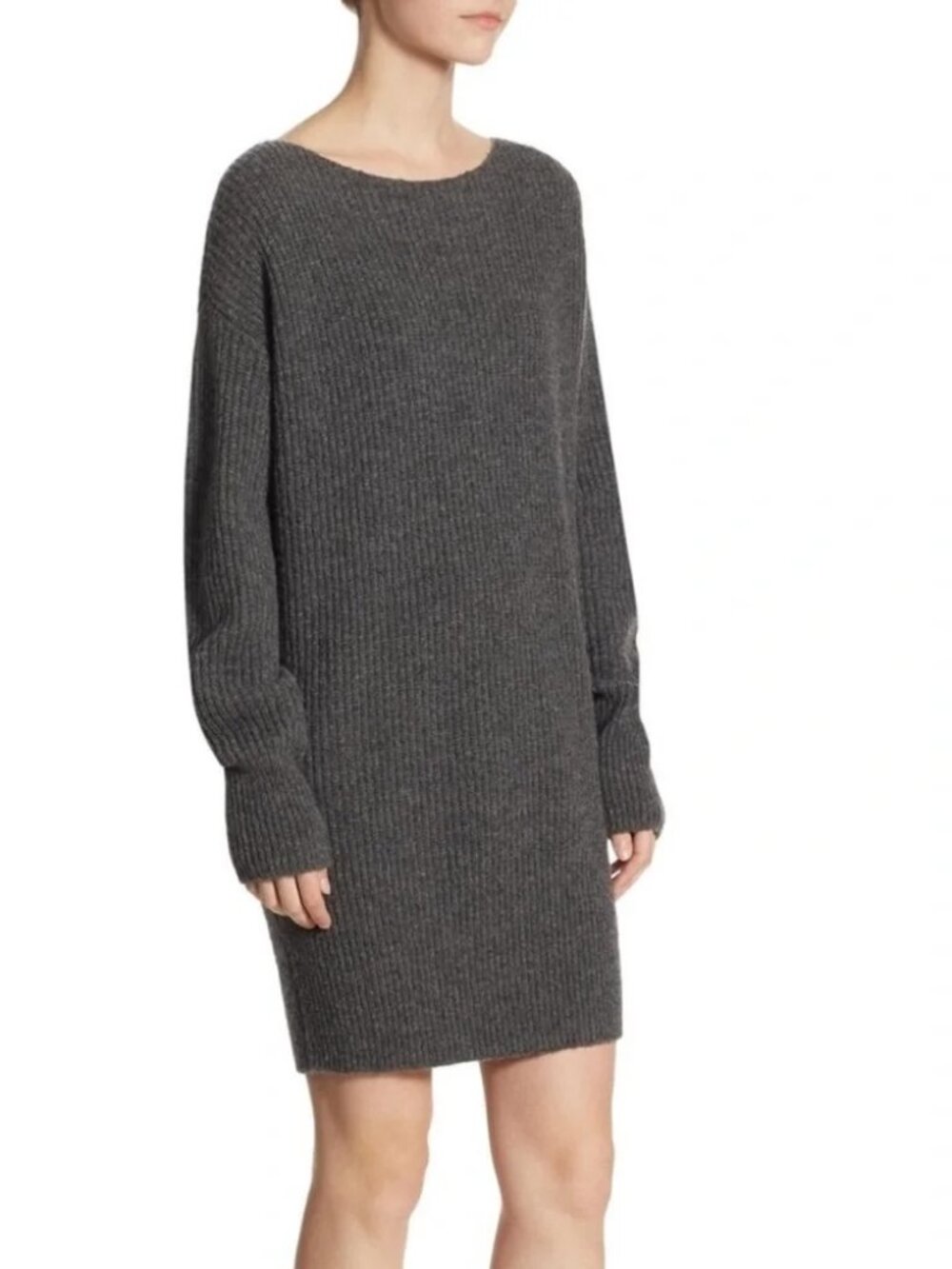 Theory Sabine grey wool sweater dress size small